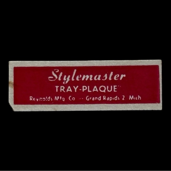 Vintage Reynolds Stylemaster Tray-Plaque Moose 14.5" in Diameter Aluminum Tray - Picture 2 of 3